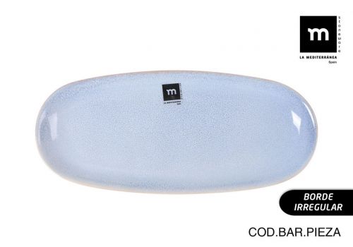 Fonte Oval 29x13.5x2.4cm Macarella Blue Md