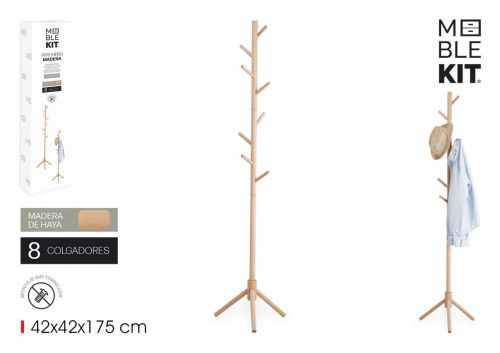Cabide Madeira 175cm Natural Confortime — referência BY05010276420
