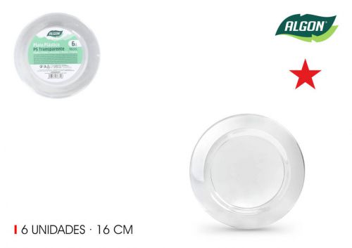 Prato De Plastico Transparente Algon — referência BA01054376379