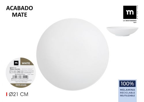 Prato De Sopa De Melamina La Mediterranea — vista 1