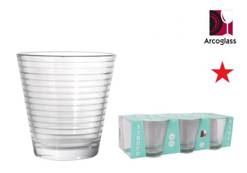 Set 6 Copo 250ml Sirocco Rings Ag
