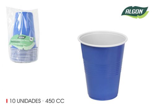 Set Copos Duas Cores Algon