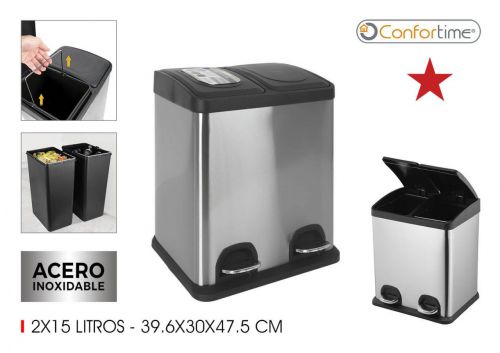 Contentor De Reciclagem Com Pedal Confortime