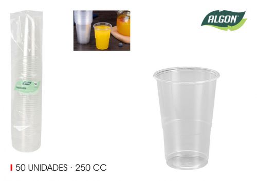 Set Copos Transparentes Algon — vista 1