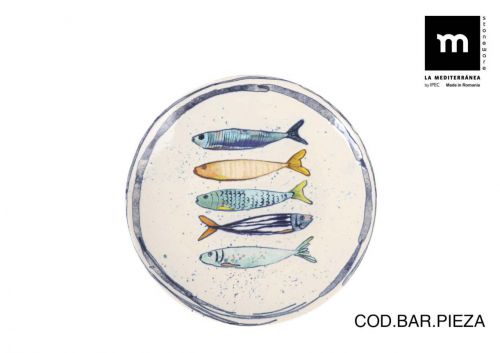 Prato De Sobremesa 20 Cm Peixe Monaco Gloss