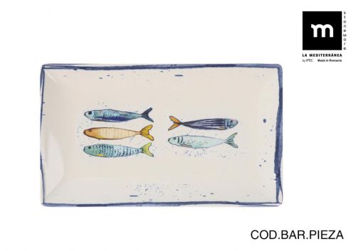 Fonte Retangular 25x15cm Peixe Elite Brilho — vista 1