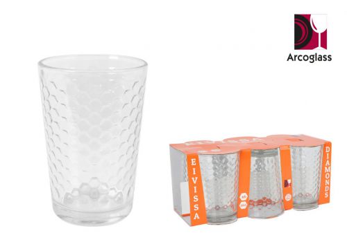 Conjunto De 6 Copos De 200 Ml Eivissa Diamonds