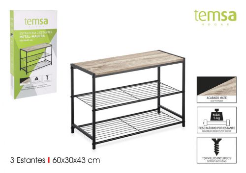 Estante 3 Prataleiras Temsa