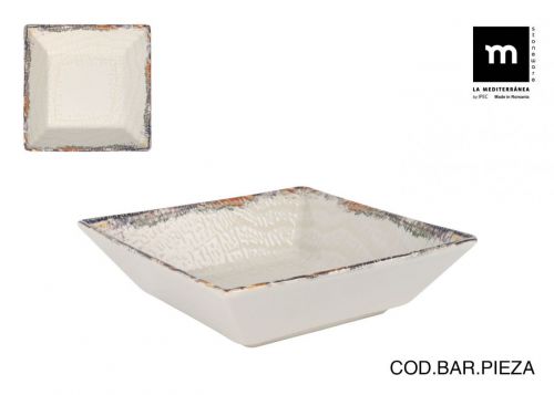 Prato Fundo Quadrado 18x18 Cm Albus Elite Gloss — vista 1