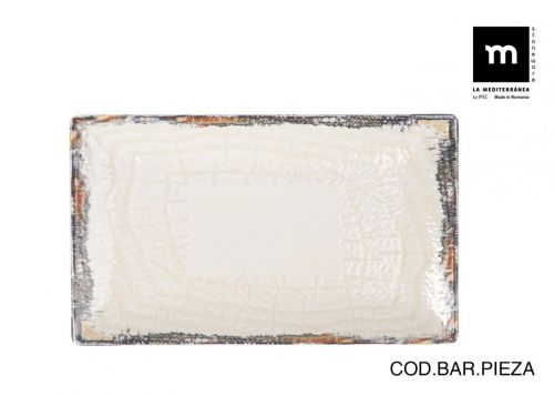 Travessa Retangular 25x15cm Albus Elite Gloss