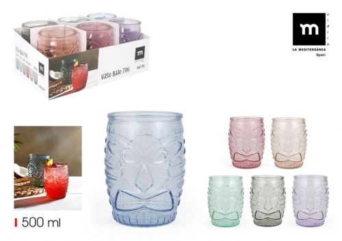 Vidro Tiki 500ml Cores La Mediterranea — vista 1