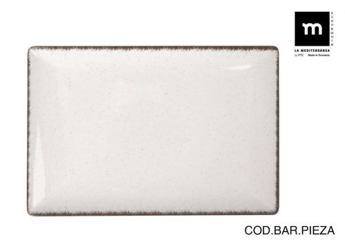 Prato Retangular 30x20cm Anllo Elite Brilhante — referência ANL2500430