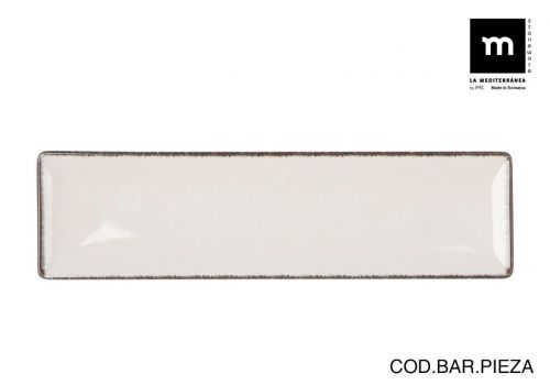 Travessa Retangular 30x8cm Anllo Elite Gloss — referência ANL25014
