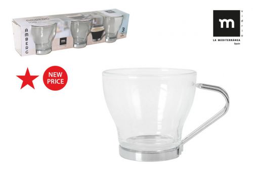 Y > Ek Set 3 Vasos Cafe 100cc Amberg La