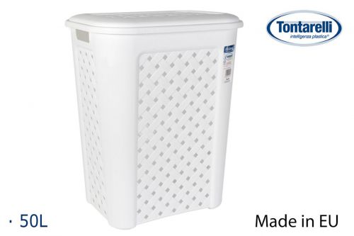 Cesto De Roupa Suja C/Tampa 50 L Ariann
