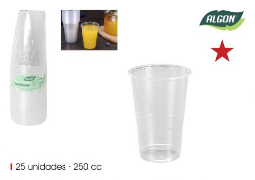 Set Copos Transparentes Algon — referência BA01054376566