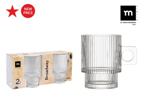 Yset 2 Tazas Café Con Leche 250ml Broadway Md