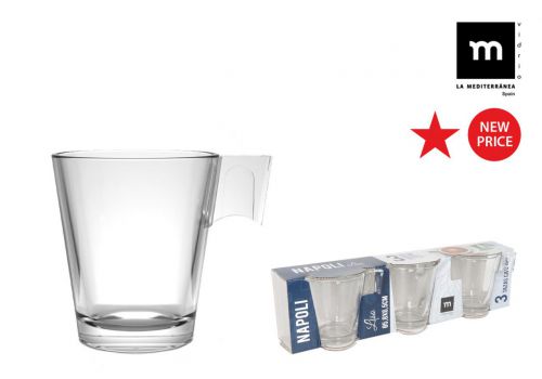Y Set 3 Tazas Cafe 8 Cl Napoli Liso — referência 829400552