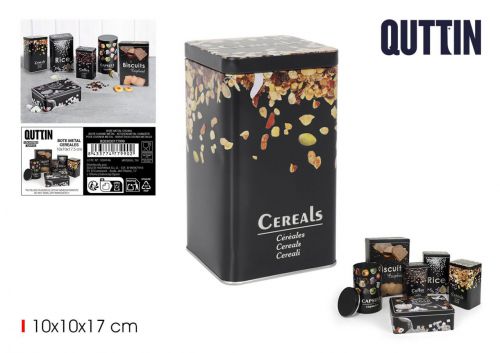Frasco Metalico Cereais Quttin
