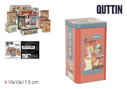 Recipiente Metalico Para Açucar Quttin — vista 1
