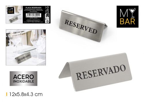 144 Chapa De Aco Reservada My Bar