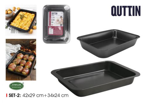 Molde Horno Set2 34x24+42x29cm Quttin
