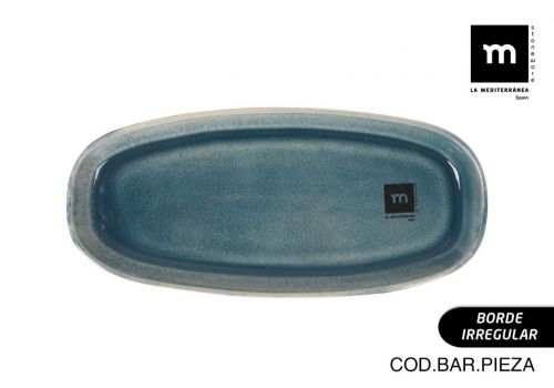 Fuente Oval 25.5x11.7x2.3cm Ocean Blue Md — vista 1