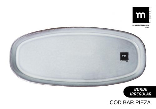 Fuente Oval 32x14.2x2.3cm Black Clay Md — referência 7470E22
