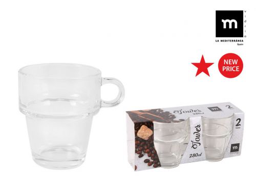 Y Ek Set 2 Tazas Desayuno 240ml Tower Md — referência 832081-1