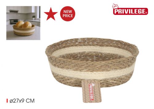 Y Cesta Conica Mimbre Red  22x8cm Privilege — vista 1