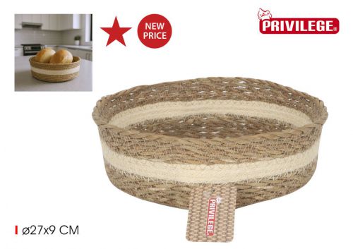 Y Cesta Conica Mimbre Red  27x9cm Privilege — referência 36504CYR27