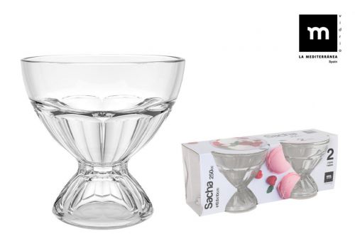Set 2 Copas Helado 250cc Sacha