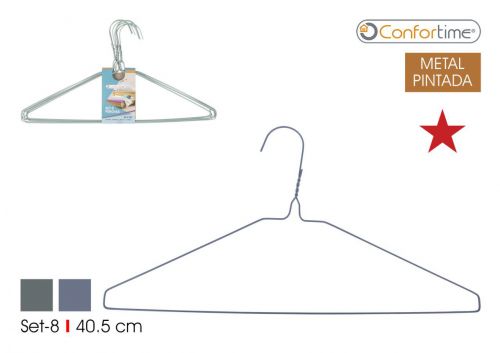 Cabides De Metal Plastificado Confortime — vista 1