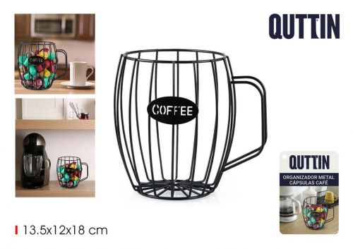 Organizador De Capsulas De Cafe Em Metal Quttin