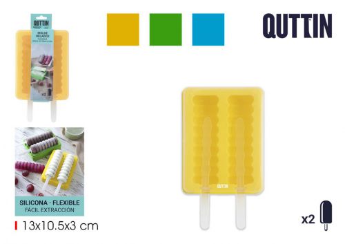 Molde Para 2 Gelados De Silicone Quttin — referência BQ01042878381