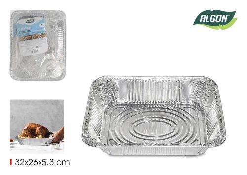 Bandeja Rectangular Aluminio Algon — vista 1