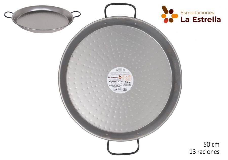 Panela De Paella Polida De 50 Cm 13 Porçies — referência 217800550