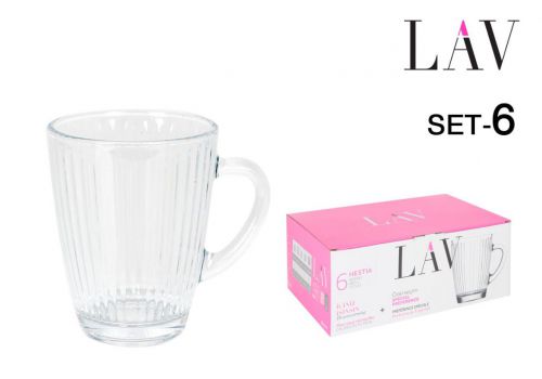 Conjunto De 6 Canecas De 400 Ml Com Alça Hestia — vista 1