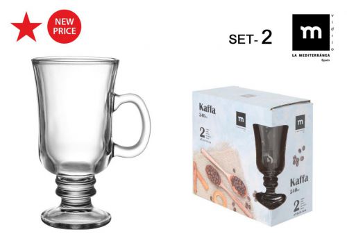 Y Set 2 Copas Irish 240cc Kaffa Md