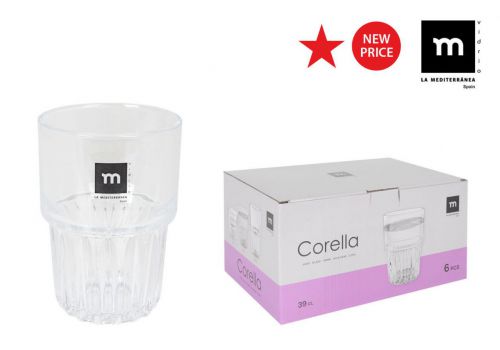 Y Set 6 Vasos 390ml Corella Md — vista 1