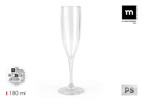 Taça De Champanhe 180ml Ps La Mediterranea — vista 1
