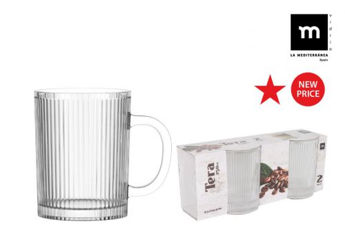 Conjunto De 2 Canecas De 250ml Tera — referência 111901021J