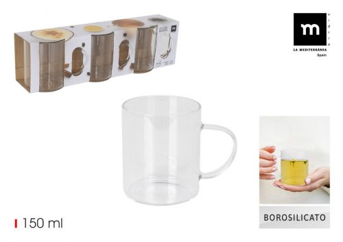 Conjunto3 Copos De Borosilicato La Mediterranea — vista 1