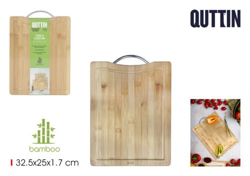 Placa De Corte Bambu Quttin