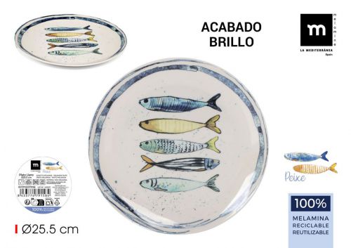 Prato Plano Melamine La Mediterranea — vista 1