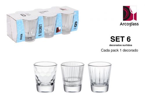 Conjunto De 6 Doses Sortidas De 50cc Secret Ag