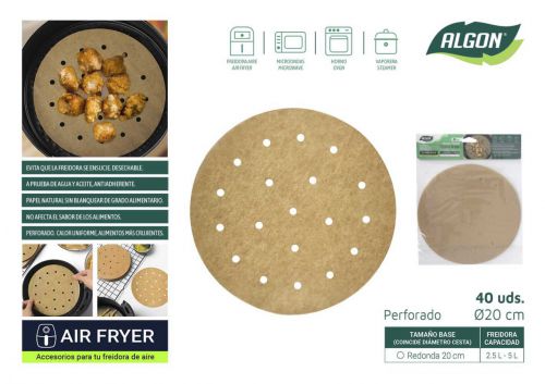 144 Base De Papel Para Airfryer Algon