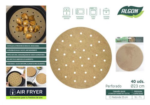 144 Base De Papel Para Airfryer Algon