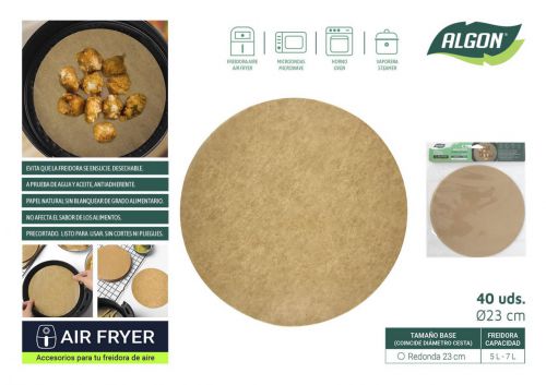 144 Base De Papel Para Airfryer Algon