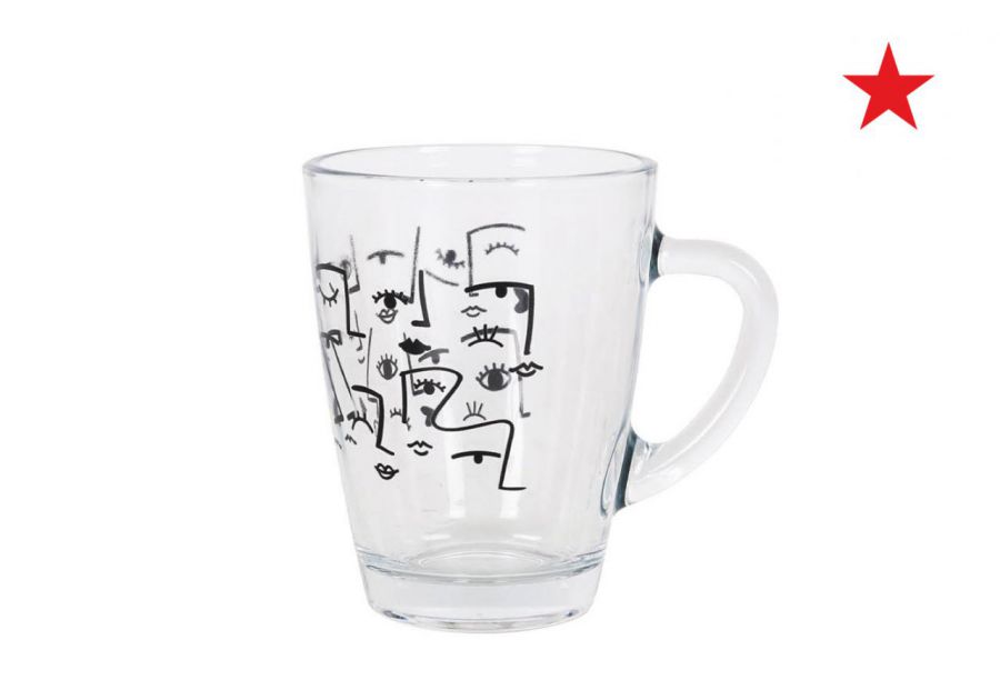Y Mug C/Asa 30cl Vega Faces